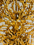 1990s French Galerneau for Galant Coral Gilded Candleholder