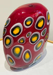 1990s Contemporary Decorative Art Glass Vase