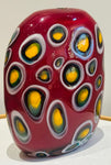 1990s Contemporary Decorative Art Glass Vase