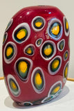 1990s Contemporary Decorative Art Glass Vase