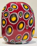 1990s Contemporary Decorative Art Glass Vase