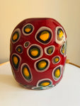 1990s Contemporary Decorative Art Glass Vase