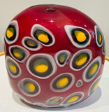 1990s Contemporary Decorative Art Glass Vase