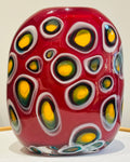 1990s Contemporary Decorative Art Glass Vase