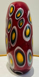 1990s Contemporary Decorative Art Glass Vase