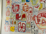 2007 Art Poster by Jon Burgerman "Nineteen Something Or Other"