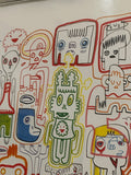 2007 Art Poster by Jon Burgerman "Nineteen Something Or Other"