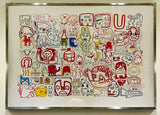 2007 Art Poster by Jon Burgerman "Nineteen Something Or Other"
