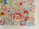 2007 Art Poster by Jon Burgerman "Nineteen Something Or Other"