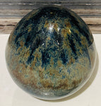 Contemporary Small Egg Shaped Glazed Ornament