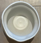 Contemporary Ceramic White Glaze & Natural Pottery Vase