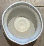 Contemporary Ceramic White Glaze & Natural Pottery Vase