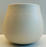 Contemporary Ceramic White Glazed Rim Pottery Vase