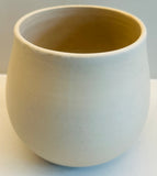 Contemporary Ceramic White Glazed Rim Pottery Vase