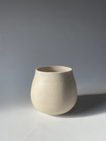 Contemporary Ceramic White Glazed Rim Pottery Vase