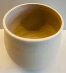 Contemporary Ceramic White Glazed Rim Pottery Vase