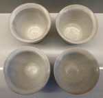 Set of 4 Contemporary Ceramic Pottery Cups