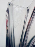 1960s French Art Glass Crystal Vase