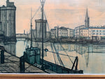 Bernard Buffet 'Le Port de la Rochelle' Framed Print 1955