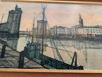 Bernard Buffet 'Le Port de la Rochelle' Framed Print 1955