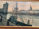 Bernard Buffet 'Le Port de la Rochelle' Framed Print 1955