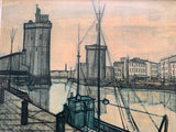 Bernard Buffet 'Le Port de la Rochelle' Framed Print 1955