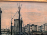 Bernard Buffet 'Le Port de la Rochelle' Framed Print 1955