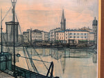 Bernard Buffet 'Le Port de la Rochelle' Framed Print 1955