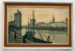 Bernard Buffet 'Le Port de la Rochelle' Framed Print 1955