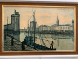 Bernard Buffet 'Le Port de la Rochelle' Framed Print 1955