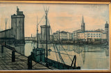 Bernard Buffet 'Le Port de la Rochelle' Framed Print 1955