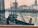 Bernard Buffet 'Le Port de la Rochelle' Framed Print 1955