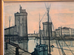 Bernard Buffet 'Le Port de la Rochelle' Framed Print 1955