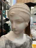 Circa. 1890 Italian Marble Female Bust By Guglielmo Pugi