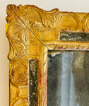 Circa 1740 French Gilt Mirror with Original Glass