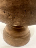 Victorian Solid Beech Hat Block Display Stand 22 1/2