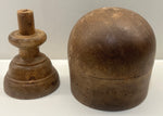 Victorian Solid Beech Hat Block Display Stand 22 1/2