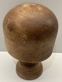 Victorian Solid Beech Hat Block Display Stand 22 1/2
