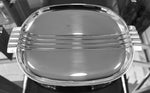 English Art Deco Silver Plated Serving Tray or Dish