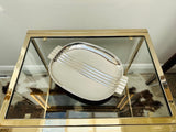 English Art Deco Silver Plated Serving Tray or Dish