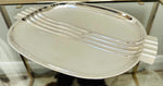 English Art Deco Silver Plated Serving Tray or Dish