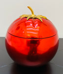 French 1970s Vibrant Red Tomato Ice Bucket