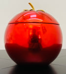 French 1970s Vibrant Red Tomato Ice Bucket