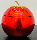 French 1970s Vibrant Red Tomato Ice Bucket