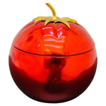 French 1970s Vibrant Red Tomato Ice Bucket