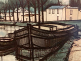 Bernard Buffet Framed Print Canal St Martin 1955