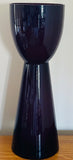 Large 1960s Scandinavian Purple Encased Glass Vase