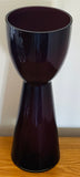 Large 1960s Scandinavian Purple Encased Glass Vase