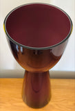 Large 1960s Scandinavian Purple Encased Glass Vase