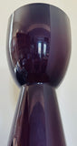 Large 1960s Scandinavian Purple Encased Glass Vase